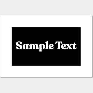 Sample Text (white) / Humorous Joke Design Posters and Art